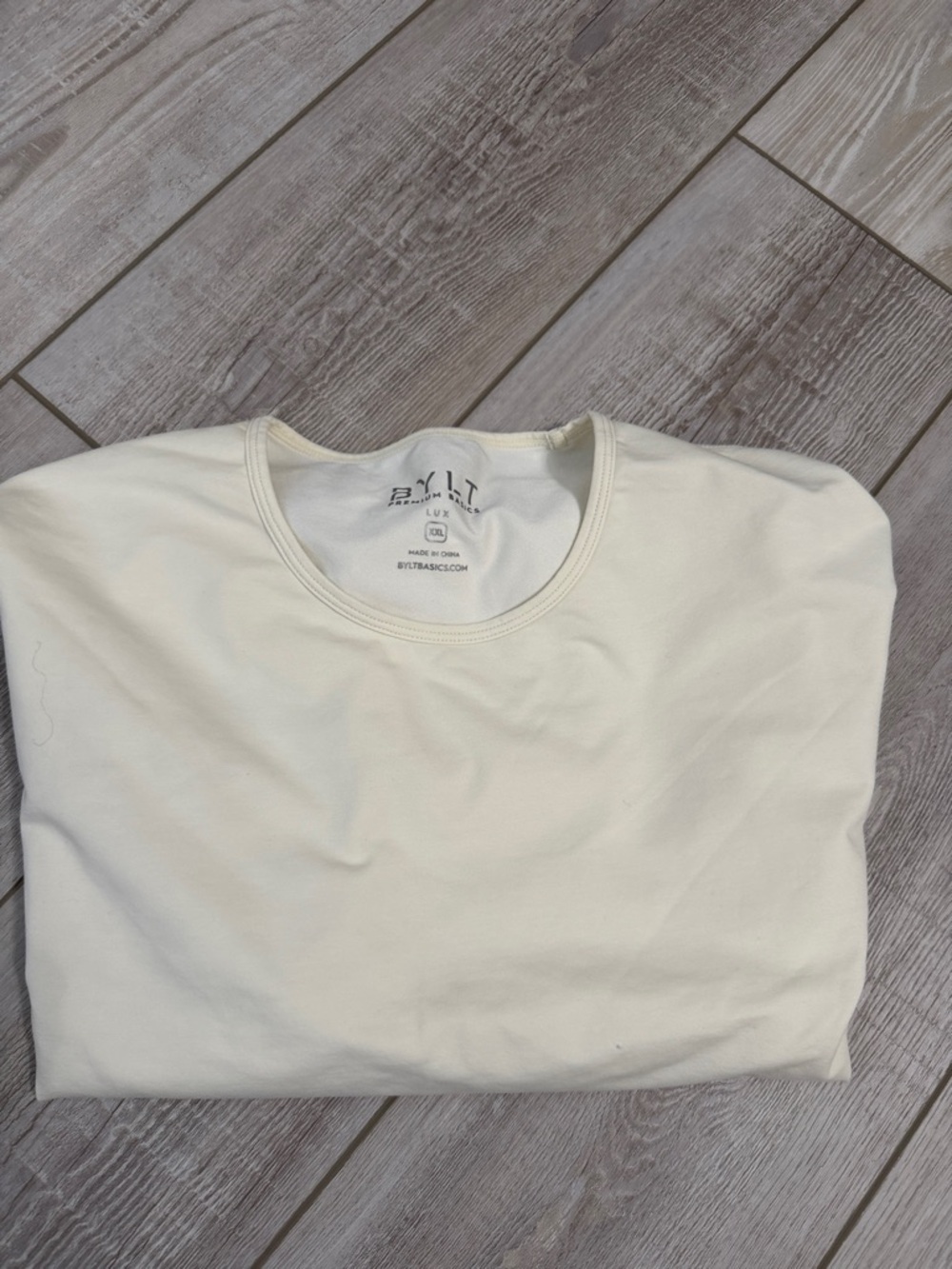 BYLT Premium Lux Men's Crew Neck T-Shirt - Cream